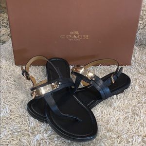 Coach Caterine Semi Matte Calf Sandals